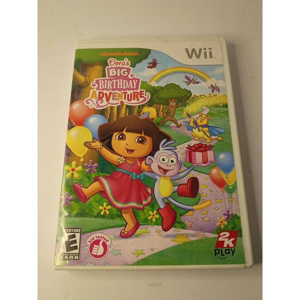 Dora's Big Birthday Adventure (Nintendo Wii, 2010) CIB CLEANED & TESTED
